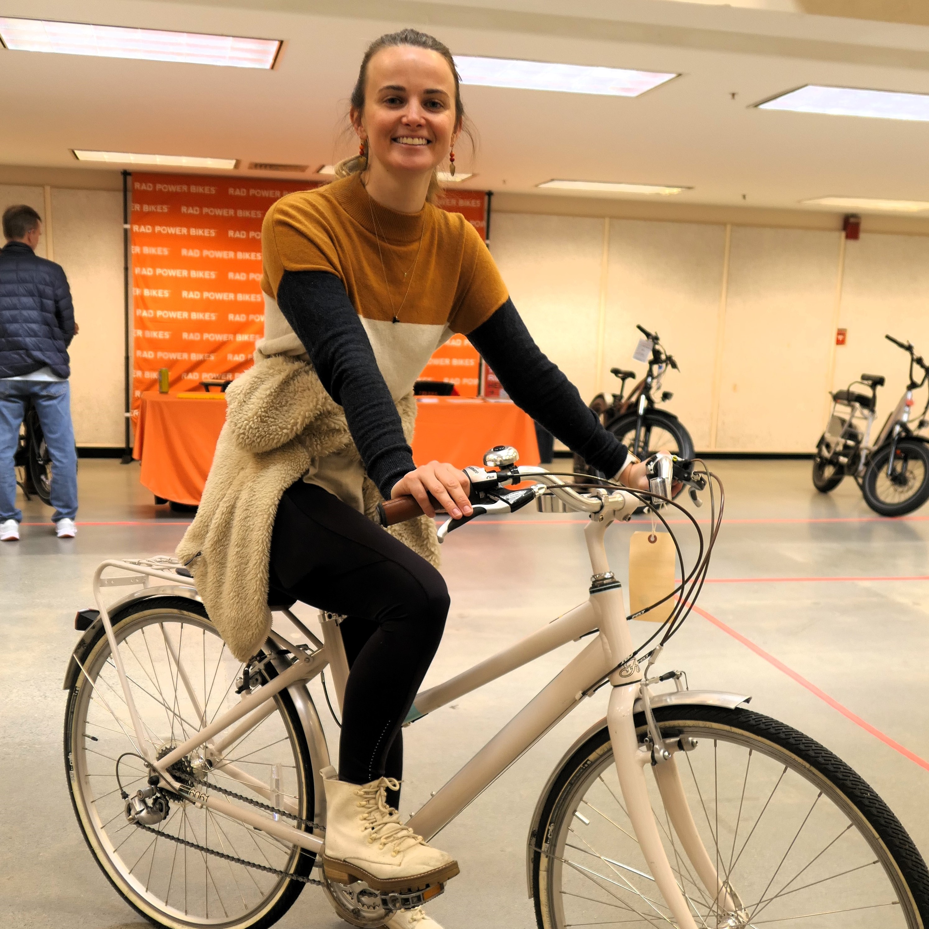 A new white bike to match the white boots